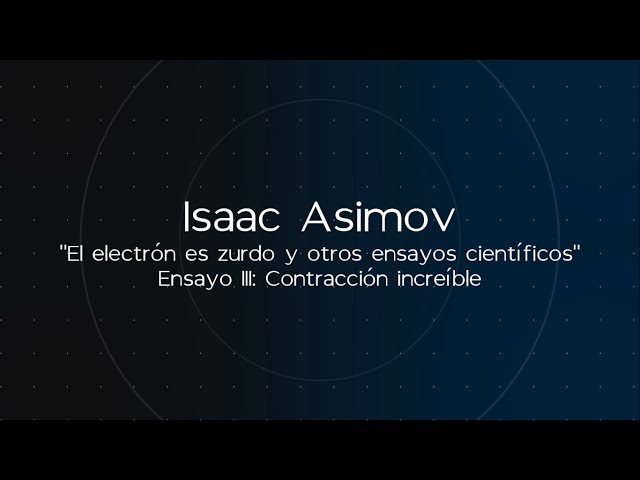 Vídeo relacionado con El electrón es zurdo y otros ensayos científicos (El libro de bolsillo - Ciencias)