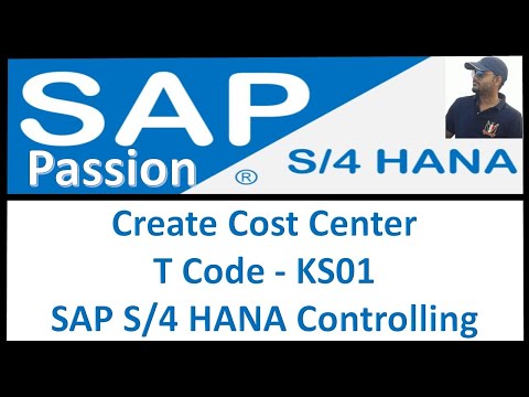 How to Create a Cost Center in SAP
