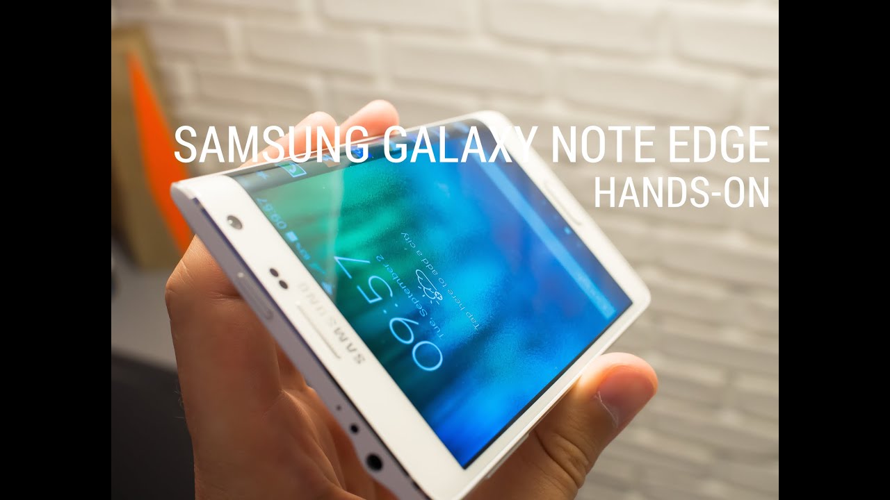 Samsung Galaxy Note Edge hands-on - YouTube