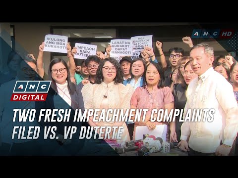 Two fresh impeachment complaints filed vs. VP Duterte