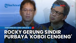 Rocky Gerung Lempar Sindiran ke Purbaya: Menkeu Cari Sensasi, Sebut Mirip 'Koboi Cengeng'