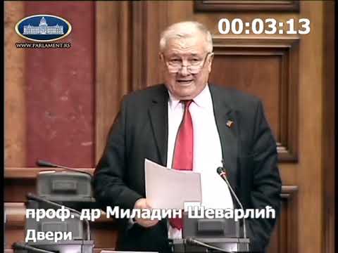 Проф Миладин Шеварлић: Када ћемо разматрати „Тијанин закон“
