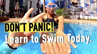 Learn to swim without fear and panic in the water ☀️🌊 👍