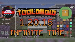 NOVO MOD MENU MINECRAFT PE 1.20.15.01, TOOLBOX 1.20.15 INFINITE TIME