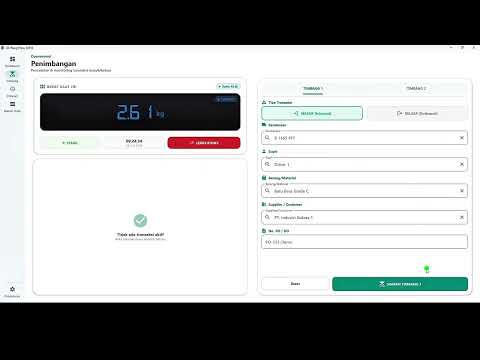 Thumbnail video: Video Demo Fungsionalitas Software Timbangan DS WeighFlow