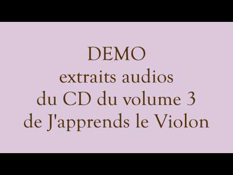 Démo audio Volume 3 de J'apprends le Violon