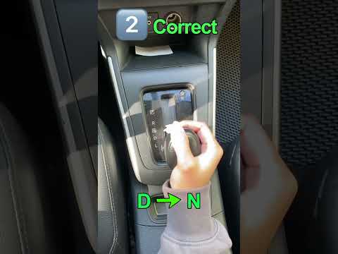 The correct way to park an automatic car #car #driving #drivingschool