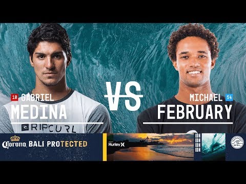 Gabriel Medina vs. Michael February - Round Three, Heat 7 - Corona Bali Protected 2018
