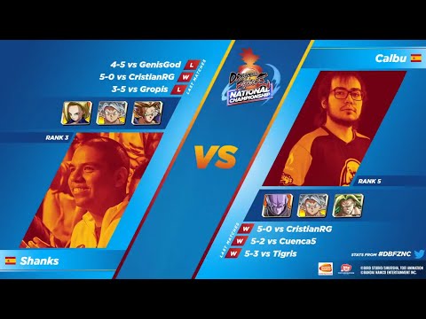 SHANKS vs CALBU - FT5 | Liga Nacional - España - Semana 7 | Dragon Ball FighterZ