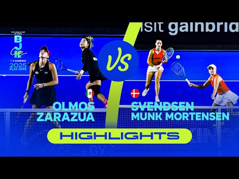 Olmos/Zarazua (MEX) vs Svendsen/Munk Mortensen (DEN) | 2025 BJK Cup Play-offs | Match Highlights