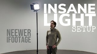 iFootage A400 with Neewer LED Light Panels