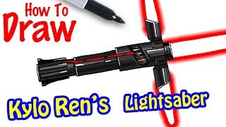 How to Draw Kylo Ren's Lightsaber