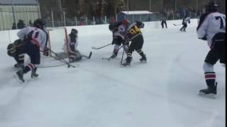 Stick finds puck for a goal