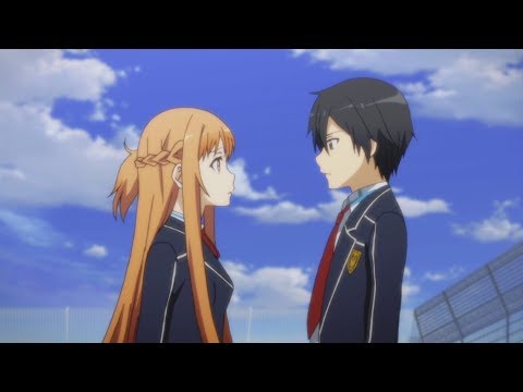 Sword Art Online 2 (English Sub/Dub) - Asuna & Kirito Roof Scene