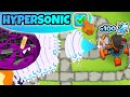 how far can each hypersonic paragon go in btd6