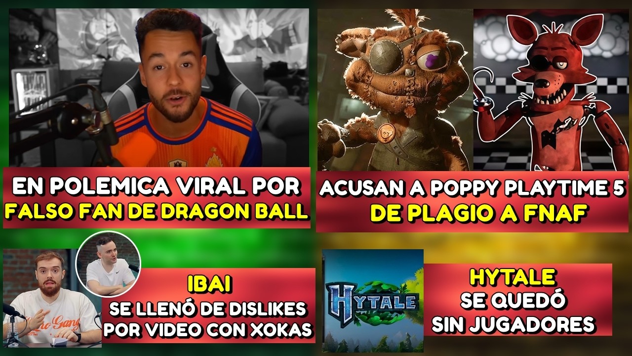 GREFG FUNADO EN TODO EL MUNDO POR FANS DE DRAGON BALL | ACUSAN A POPPY PLAYTIME 5 DE PLAGIO A FNAF