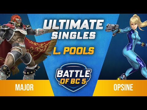 Major (Ganondorf) vs Opsine (Zero Suit Samus) - Ultimate Singles Losers Pools - Battle of BC 5