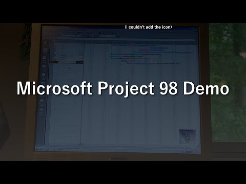 Microsoft Project 98 Demo ~ 90's Project management, yay!