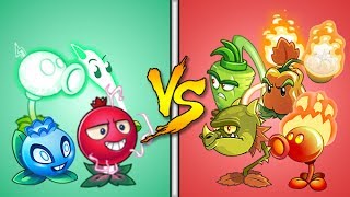 Plants Vs Zombies 2 Team de Fuego Vs Team Eléctrico