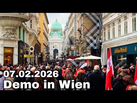 Demo in Wien, 07.02.2026 Wiener Innenstadt