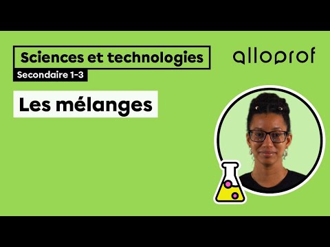Les mélanges | Sciences et technologies | Alloprof