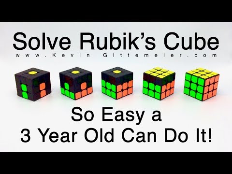 How To Solve Rubik's Cube:  So Easy A 3 Year Old Can Do It  (Full Tutorial) [KTFG 377]