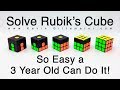 How To Solve Rubik S Cube So Easy A 3 Year Old Can Do It Full Tutorial KTFG 377