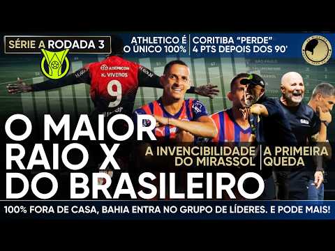 RAIO-X DO BRASILEIRÃO 2026 - 3ª RODADA: DESTAQUES, NÚMEROS, ESTATÍSTICAS EXCLUSIVAS E PROJEÇÕES