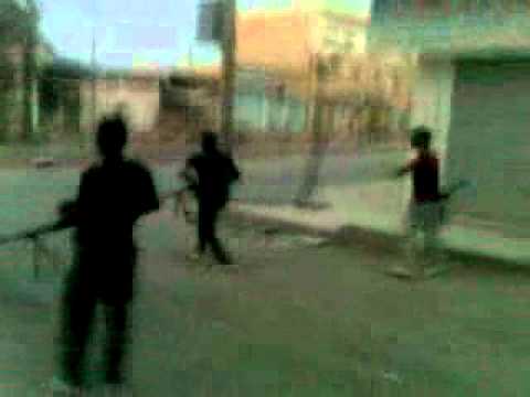 استهداف نقاط تمركز قوات النظام في مدينة البوكمال بواسطة رشاش 12.5 من قبل لواء الله أكبر