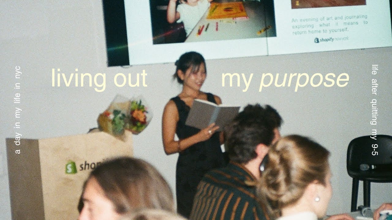 day in my life as a self-employed creative in nyc (hosting a journaling workshop with shopify)