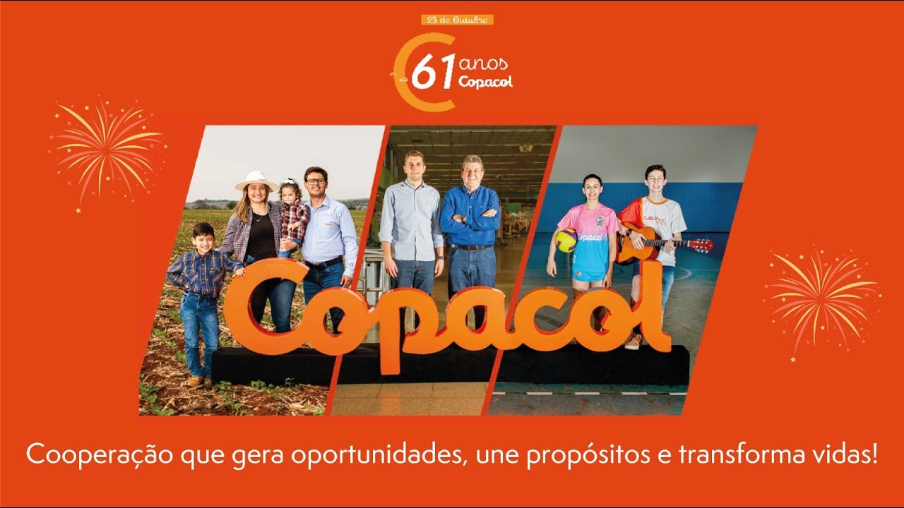 Copacol 61 anos: Cooperação que transforma, une propósitos e transforma vidas