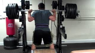 ROLLINS FOOTBALL FULLBACK - Bending the Bar at 500lb SQUAT