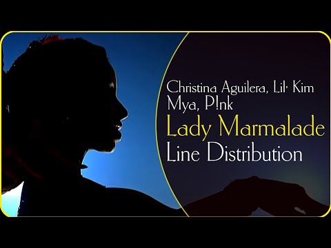 Christina Aguilera, Lil' Kim, Mya, P!nk ~ Lady Marmalade (Line Distribution)