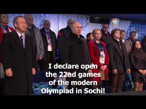 Vladimir Putin's Sochi Olympics Opening Ceremony speech translated