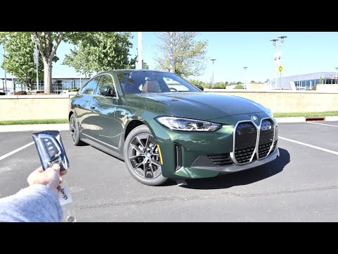 2022 BMW i4 eDrive40: Start Up, Test Drive, POV and Review