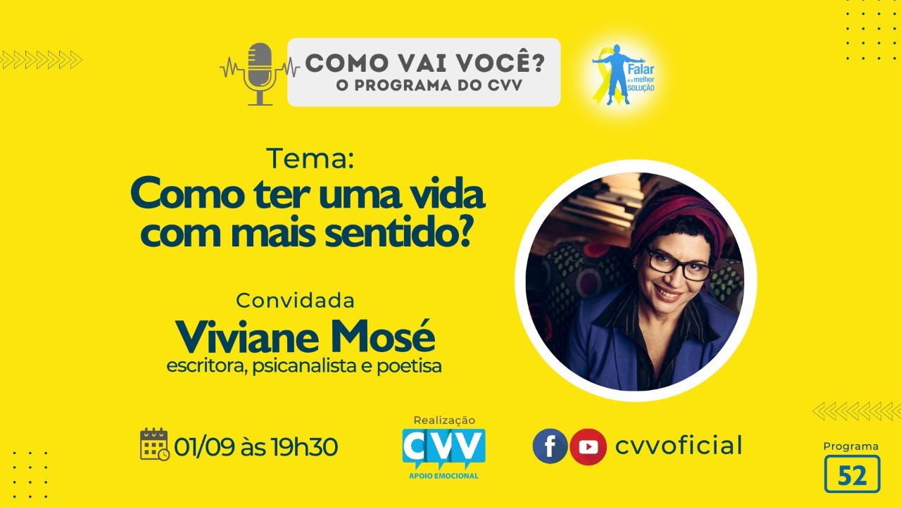 Como ter uma vida com mais sentido? com a filósofa Viviane Mosé