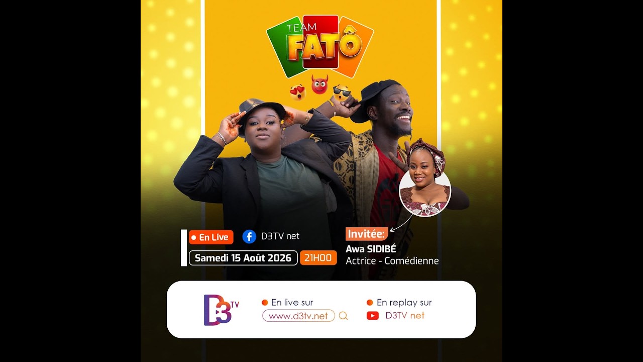 TEAM FATÔ : Chocs, révélations et fous rires exclusifs avec l'actrice Awa Sidibé.