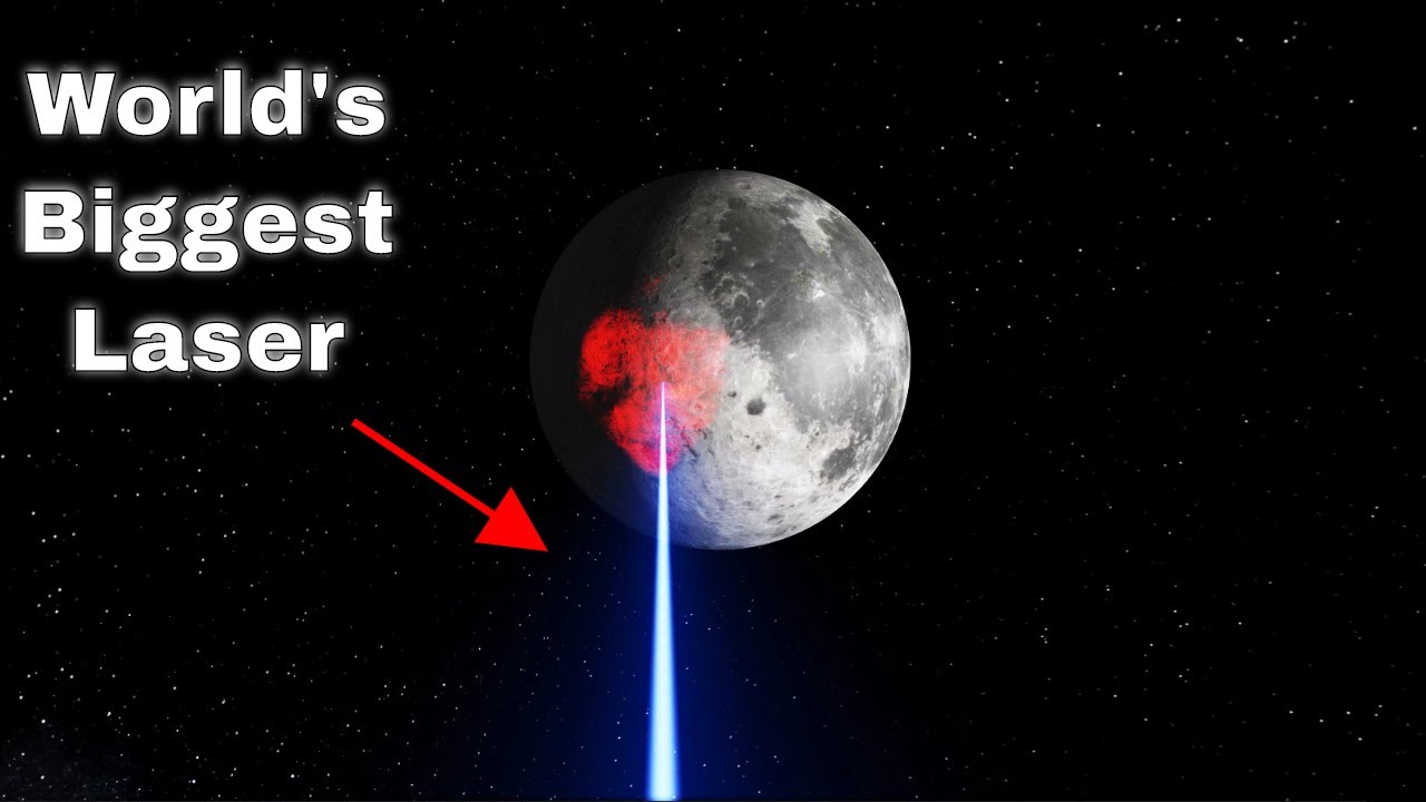 Shining The World's Most Powerful Laser At The Moon!
