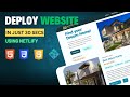 Deploy Website In Just 30 Seconds Using Netlify HTML CSS JS
