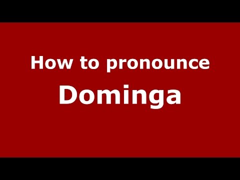 How to pronounce Dominga (Spanish/Argentina) - PronounceNames.com