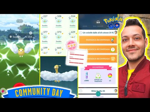 *QUANTI 100% IV* COMMUNITY DAY SWABLU - Pokémon GO ITA