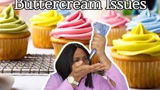 FIX  BUTTERCREAM issues QUICKLY! #cakeissues #buttercream  #buttercreamissues #homebaker