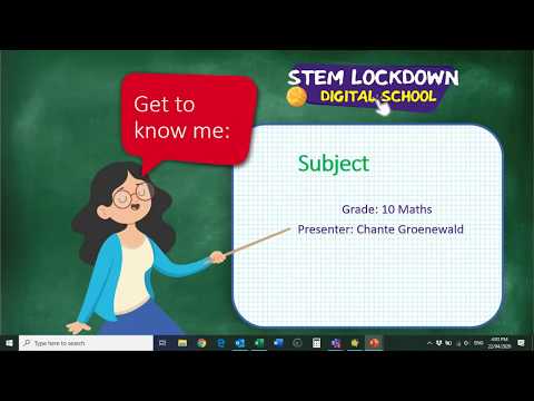 Grade 10 Maths 22 April 2020