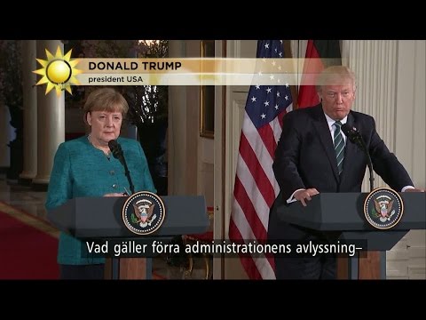 Så var Trumps möte med Merkel - Nyhetsmorgon (TV4)