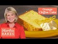 How To Make Martha Stewart S Orange Chiffon Cake Martha Bakes Recipes Martha Stewart