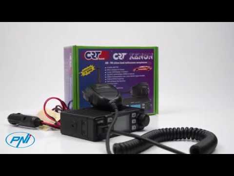 Stazione radio XENON CB CRT con ASQ, 4W, 12V, scansione, guadagno RF IT