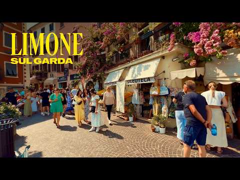 Limone Sul Garda, Lake Garda, Italy Walking Tour 4K
