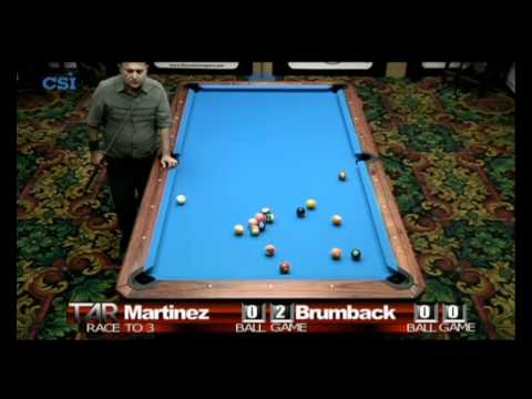 2011 US Open Onepocket - John Brumback - Rafael Martinez (Part 2)
