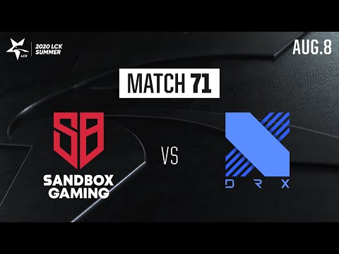 SB vs DRX | Match71 H/L 08.08 | 2020 LCK Summer