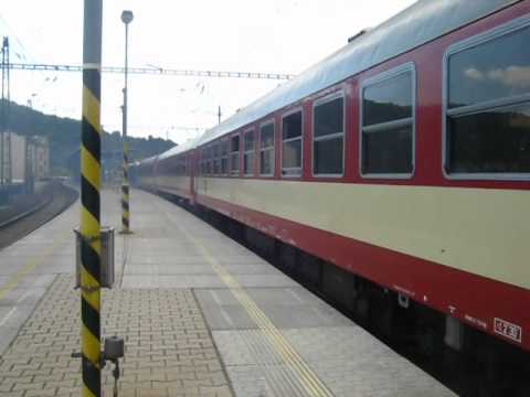 Odjezd vlaku R 1163 ze stanice Ústí nad Labem hlavní nádraží - MIMOŘÁDNÉ